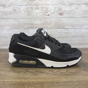 Womens Nike Air Max 90 Black White Athletic Sneakers Size 6